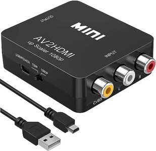 Uplayteck 1080P RCA AV Composite Out to HDMI Adapter Audio Video Converter for PAL NTSC3.58 NTSC4.43 SECAM PAL/M PAL/N TV Compatible with PS2 PS3 PS4 N64 STB VHS VCR DVD Player(Not HDMI to AV RCA)