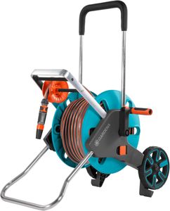 GARDENA CleverRoll M Hose Cart – 20m Capacity, Metal Frame, Drip Device