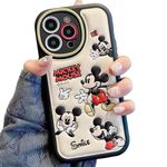 Compatible Case for iPhone 15 pro 6.1'', Kawaii Phone Case TPU Leather Phone Emboss Cartoon case Soft Rubber Shockproof Protective for Cute iPhone 15 pro Case Cover for Women Girls Black