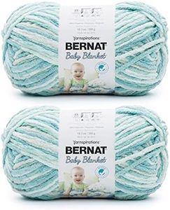 Bernat Baby Blanket BB Yarn, 2 Pack, Blue Green 2 Pack