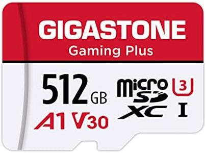 GIGASTONE 512GB Micro SD Card, Gaming Plus, MicroSDXC Memory Card for Nintendo-Switch, Wyze, GoPro, Dash Cam, Security Camera, 4K Video Recording, UHS-I A1 U3 V30 C10, up to 100MB/s, with Adapter