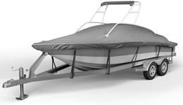 Seal Skin Covers Waterproof Tower Boat Cover, Heavy-Duty, UV-Resistant T-Top & Center Console Cover, Fits Up to 24'5" L & 102" W, Ideal for Ski & Wakeboard Tower Boat Cover