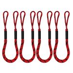 Bungee Dock Lines, Bungee Docking Rope Shock Absorb Dock Tie Mooring Rope for Boat,PWC,Jet ski,Pontoon,Kayak,Canoe,Power Boat,Watercraft，Boat Accessories 4-5.5 ft (4 Packs)