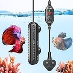 Bonlux 100W Aquarium Heater, Small Fish Tank Heater for Tropical, Submersible Turtle Tank Heater with Over-Temperature Protection for 50-70Litre Betta Fish Tank, Saltwater and Freshwater