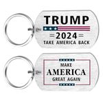 Trump 2024 Flag Keychain Donald Trump Merchandise Gifts - Take America Back Trump 2024 Make America Great Again MAGA