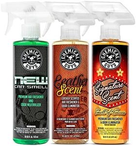 Chemical Guys AIR_301 Best Air Freshener Kit - New Car Scent, Leather Scent & Signature Stripper Scent, (Great for Cars, Trucks, SUVs, RVs & More) (3) 16 fl oz Bottles