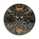 Meinl Cymbals Classics Custom Dark Crash Cymbal 18 inch (Video) for Drum Set (45,72cm) B12 Bronze, Dark Finish, Made in Germany (CC18DAC)