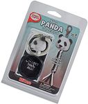 West Coast Paracord Rex Head Keychain Kits - Rexlace Cord Braiding Kit with Hand Painted Animal Heads and Metal Clasp - Instructions Included (Panda)