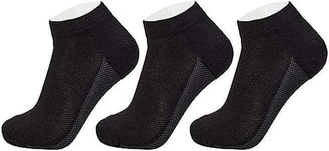 Alpine Swiss Mens Athletic Performance Low Cut Ankle Socks Breathable Cotton Multipack Socks 3 PK Black