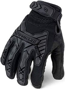 Ironclad Tactical Gloves, Black, Small, Touchscreen Command, Anti-Vibration Pads, Hook & Loop Closure