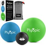 Plyopic Massage Ball Set – for Deep Tissue Muscle Recovery, Myofascial Release, Trigger Point Therapy, Mobility, Plantar Fasciitis Relief - Eliminate Muscle Pain and Tension in Your Back Neck Foot