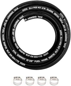 EVIL ENERGY 3/8" High Pressure Fuel Line Hose 435PSI E85 for Fuel Systems Engines NBR Rubber 10FT EN854-1TE