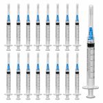 30Pcs 3ml Plastic Lab Syringe with Needles 23Ga Luer Lock disposable Sterile Individually Package for Industrial Scientific Liquid Measuring Glue Applicator Pet Feeding