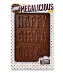 Danny's Chocolate Megalicious HAPPY BIRTHDAY XXL Slab | Handmade Huge 500g Bar | Luxury Single Origin Milk Chocolate | Ethically & Sustainably Sourced | Birthday Gift