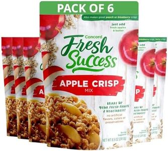 Concord Foods Apple Crisp Mix, Easy-to-Make Dessert with Delicious Ready to Go Ingredients, Sweet Tender Fruit Covered in Buttery Cinnamon Crumb Topping, 8.5 oz, 6-Pack
