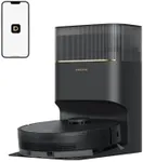 DREAME D20 Pro Plus Robot Vacuum, 13,000Pa Suction, DuoBrush for Pet Hair, Corner Cleaning, Self Emptying, LDS Navigation Laser Avoidance, Vacuum Mop, Hard Floors&Carpets (Black)