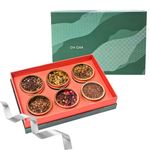OH CHA - Ikigai Tea Gift Box | 6 Assorted Herbal & Green Teas | Pure Botanicals | Luxury Tea Gift Set for Diwali, Wellness, & Mindfulness