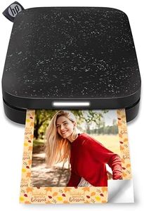 HP Sprocket Portable 2x3 Instant Photo Printer (Noir) Print Pictures on Zink Sticky-Backed Paper from Your iOS & Android Device.