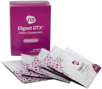 NeuroScience Digest DTX Travel Packs - Digestive Enzymes for Men & Women + Apple Cider Vegar & Zinc Carnosine - Promote Healthy Gut Detox, Immune Support & Digestive Health (15 Capsules)
