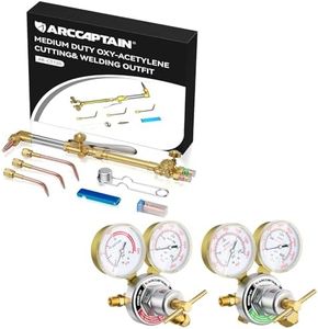 ARCCAPTAIN Oxygen Acetylene Kit with CGA540 and CGA510 Regulators