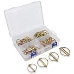 Lynch Pin Lynch Pin Assortment Kit Linch Pin with Ring Heavy Duty Lynch Pin for Farm Tractors Trailers Trucks Mower,1/4 3/16 5/16 7/16 inch,4 Sizes (30)