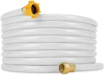 Camco 25ft TastePURE Drinking Water Hose - Lead and BPA Free, Reinforced for Maximum Kink Resistance 1/2"Inner Diameter (22733) , White