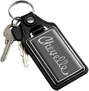 Brotherhood Car Key Chain for Chevelle - Classic Models Keychain for Men and Women Gift Key Ring - Shadow Gray - Script 1970