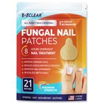 TOTCLEAR Fungal Nail Patches: Nail Fungus Treatment Extra Strength - Toenail Fungus Treatment - Nail Fungus Patches for Toenail - Nail Repair Patches - 8-Hour Nighttime Renewal Toenail Patches -21 PCS