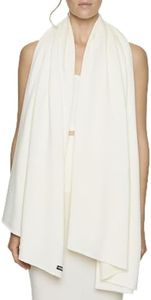 Bleusalt The Signature Wrap | Women's Luxury Fashion Scarf & Shawl | Buttery Soft Modal Travel Wrap 3 Yard Unbleached
