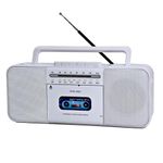 Cassette Tape Player Recorder Boombox with Bluetooth, AM/FM/SW Radio, Record to Cassette/USB/SD, Premium 10W Sound, AC/DC Powered, Portable Cassette Player