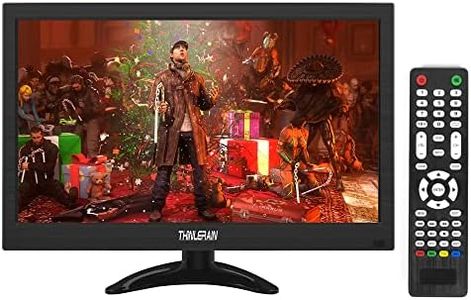 13,3 Pulgadas Monitor 1366x768 Pantalla LED Pequeña Monitor con HDMI/VGA/BNC/AV/Terminal/VESA/ Compatible con PC PS3 PS4 Raspberry Pi windows 7/8/10 CCTV Cámara, Thinlerain