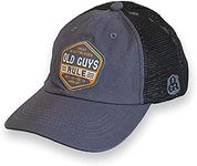 OLD GUYS RULE Men's Trucker Hat, Getting Older - Gift for Dad, Grandpa, Husband, Father's Day, Birthday, Holiday - Funny Novelty Hat for Aging Men, Retirement, OGR Collectors (Blue & Black)