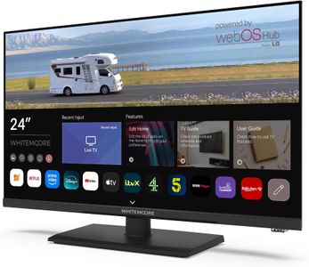 WHITEMOORE 24" Smart TV Full HD Frameless WebOS – Bluetooth, Freeview, 12V/24V