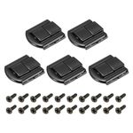 uxcell 5Pcs Toggle Catch Lock, 0.98" x 0.79" (LxW) Zinc Alloy Hasp Lock Latch Clasp for Jewelry Box Wooden Case Toolbox, Black