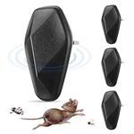 Ultrasonic Pest Repeller-4Pack, Pest Repellent Ultrasonic Plug in,Mouse Repellent, Rodent Repellent Indoor, Mice Repellent for House Indoor, Pest Defense for Insect,Spider,Ant (black)