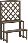 vidaXL Solid Fir Wood Plant Stand w