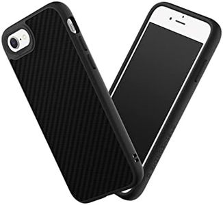 RhinoShield Case Compatible with iPhone SE3/SE2/8/7 | SolidSuit-Shock Absorbent Slim Design Protective Cover with Premium Matte Finish 3.5M/11ft Drop Protection Changeable Camera Rings - Carbon Fiber