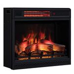 ClassicFlame 23II042FGL 23" 3D Infrared Quartz Fireplace Insert with Safer Plug and Sensor, 1500 W, 23 inches, Electric