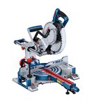 Bosch Professional BITURBO Cordless Mitre Saw GCM 18V-254 D (Cuts up to 90 x 305 mm, incl. 1 x Circular Saw Blade, 2 x Workpiece Support, Dust Bag, Clamp)