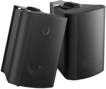 Herdio 4 Inches 200 Watts Outdoor Bluetooth Speakers Waterproof,Wall Mount Speakers With Powerful Bass For Home Garden Patio Indoor