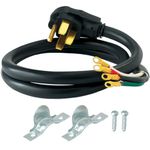 Eastman 5 Feet Electric Range Cord, 40 Amps 4-Prong Wire, 61272