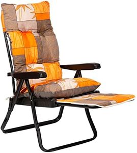 TECNOWEB Cuscino Super Imbottito per Sdraio con Carrello - Ideale per Esterni ed Interni - Adatto alle Sdraio Estraibili - 100% Made in Italy