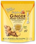 Prince of Peace Instant Ginger Honey Crystals, 30 ct Bags - 18 g Sachets, - PACK OF 4