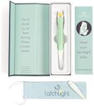 LatchLight – Wearable Baby Night Light for Breastfeeding & Bottle Feeding | Dimmable Amber Glow | Melatonin-Friendly | Glow-in-The-Dark for Easy Locating | Silicone Tip Aids Latch Adjustments