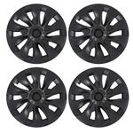 18-Inch Hub Caps for Tesla Model 3 2017-2023, Replacement Wheel Covers for Model 3 2017-2023, 4pcs Hub Caps Wheels Cap Wheels Rim Cover