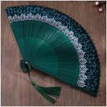 Hand Fan Color Changing Crown Fan Folding Changing Fashion Folding Fan Japanese Style and Style Hanfu Photography Fan Folding Fans Handheld Folding Fans