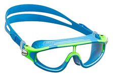 Cressi Baloo Anti Fog Lenses Swimming Goggles for Kids (Blue and Lime , Age 2-7 Years)