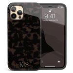 Artisticases Custom Tort Tortoiseshell Initials Name Case, Personalized Name Case, Compatible with iPhone 16 Plus, 15 Pro Max, 14, 13 Mini, 12, 11, X/XS Max, ‎XR, 7/8‎