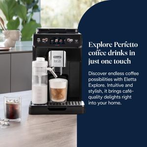 DeLonghi Eletta Explore Coffee Machine – Bean to Cup Espresso Maker
