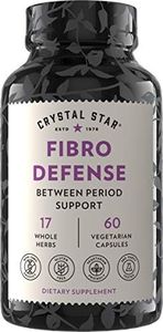 Crystal Star - Fibro Defense - Helps Minimize Cramps and Restore Healthy Breast & Uterine Tissue - 60 Vegetarian Capsules 60 Count (Pack of 1)